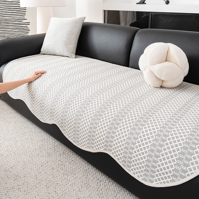 FEIFAN 쿨 4인용 쇼파패드 모던 고급 여름 아이스 실크 냉감 미끄럼방지
