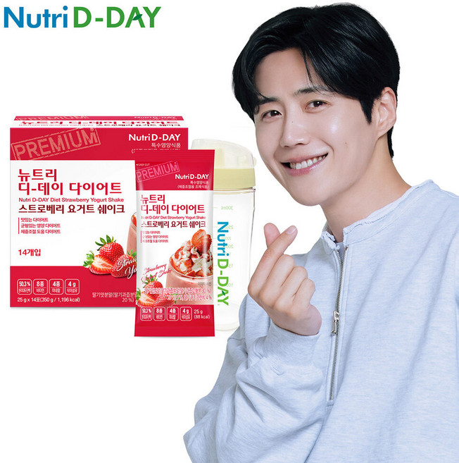 뉴트리디데이 스트로베리 요거트 다이어트 쉐이크 14포 + 쉐이크컵, 1개, 단품, 14회분