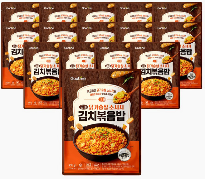 굽네 닭가슴살 소시지 김치볶음밥 210g, 15개