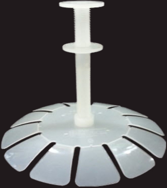 항아리누름판 김치누름판 발효 절임 용기누루미, 원형+연장봉(7.5cm), 1세트