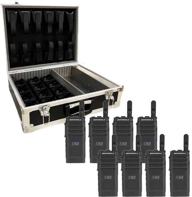 모토로라 업무용무전기 보안건설산업현장 SL1M무전기 8대+8구 충전가방, 1개, SL1M 8대+8구 충전가방
