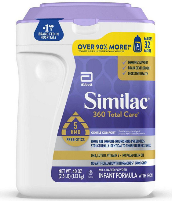 Similac 시밀락 360 토탈 케어 젠틀 콤포트 유아 분유 1.13kg, 1개