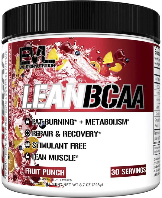 EVLUTIONNUTRITION LeanBCAA 프루트 펀치, 246g, 1개 - 쿠팡
