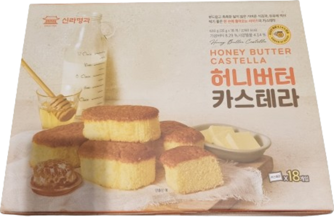신라명과 허니버터 카스테라 사양벌꿀 / 코스트코, 35g, 18개