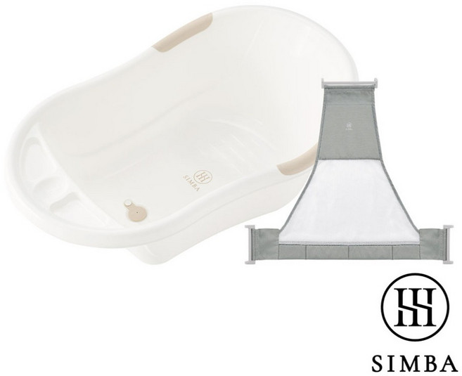 小獅王辛巴 嬰兒沐寓成長澡盆+浴網, 1個