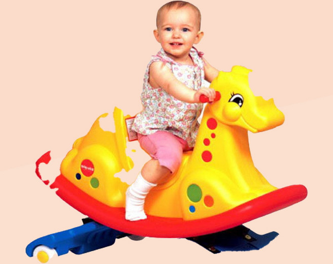 Toymall 아기스프링말 기린 스프링말장난감