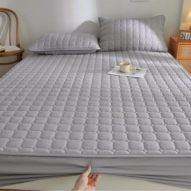 사계절 밴딩 누빔 매트리스 커버 퍼펙트 누빔 침대 매트리스 커버 슈퍼싱글 침대커버 매트리스커버 퀸