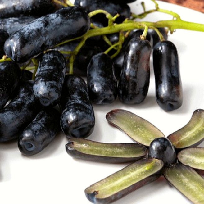 제철과일 블랙사파이어포도 가지포도 사파이어포도, 1KG 내외 (1팩), 1개