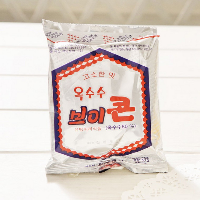브이콘 50g 10개 옛날과자 추억의 간식 옥수수과자, 1개