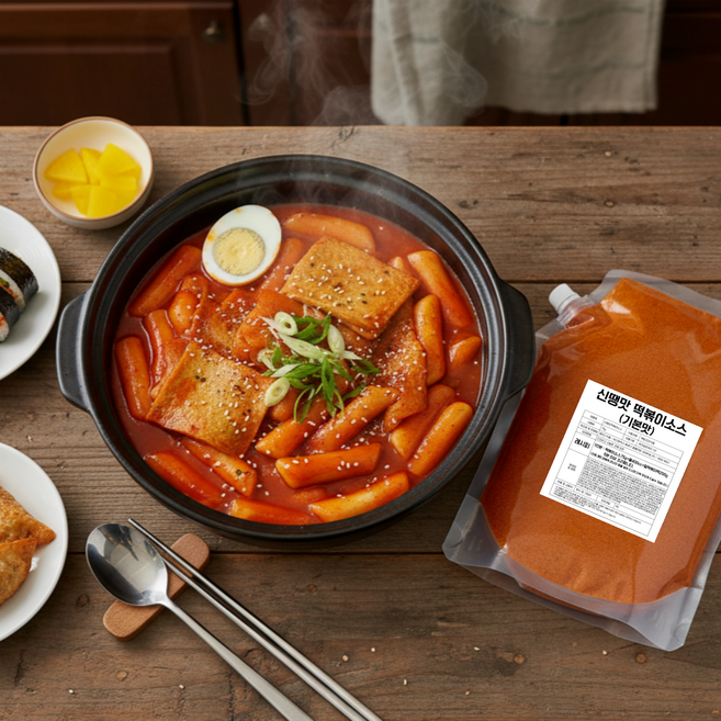 신땡맛떡볶이소스 국물떡볶이소스 떡볶이분말스프 기본맛, 1개, 75g