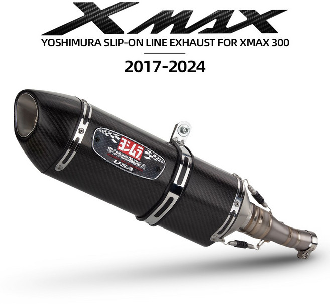 호환YAMAHA xmax300 xmax -2024 용 온라인 탄소 티타늄 배기 슬립 요시무라 R77, 01 slip on line, 01 slip on line