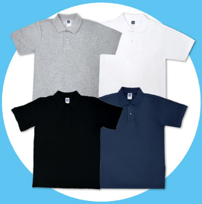 모올글래드 반팔 카라티, 무지반팔카라티_블랙(L), 1개