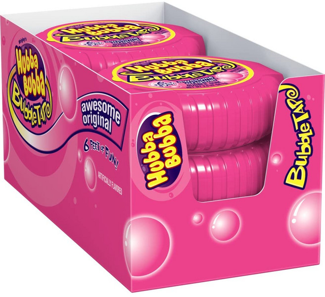 후바부바 껌 오리지널 버블껌 6팩, 6개, 56.7g