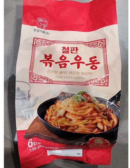 본고장 철판 볶음우동 1 332g(222gx6인분), 1개, 1.332kg