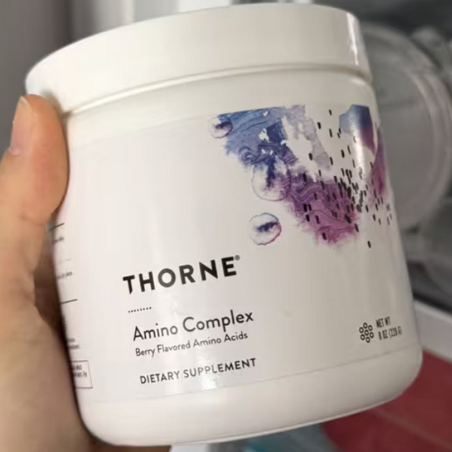 Thorne Research 쏜리서치 아미노 콤플렉스 228g 베리 류신 라이신 이소류신 발린 히스티딘 시스틴 메티오닌 티로신 트립토판 쏜땡땡 손땡땡 손리서치 고약사 약들약, 1개