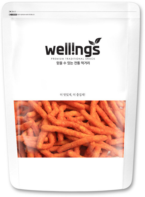 웰링스 추억의 옛날 과자 간식 고추맛콘300g, 1개, 300g