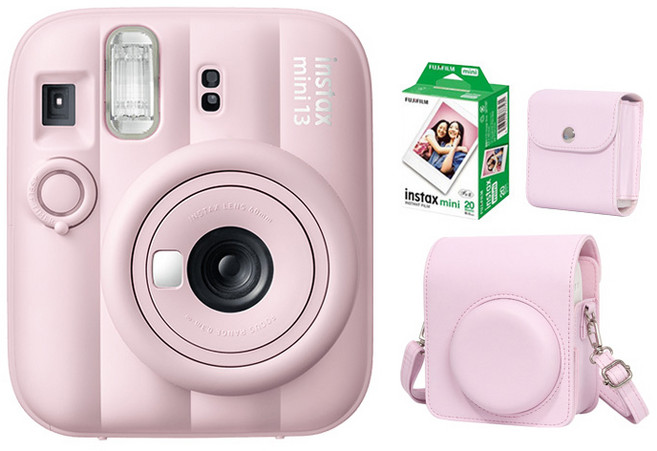 Fujifilm Instax Mini 13, 1套, 粉色+底片收納包+20張底片+專用皮套
