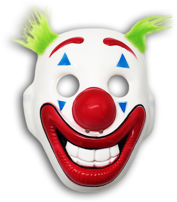 보람찬하루 영화 조커 2 광대 폭도 시위대 가면 코스튬 마스크, 1개, 화이트