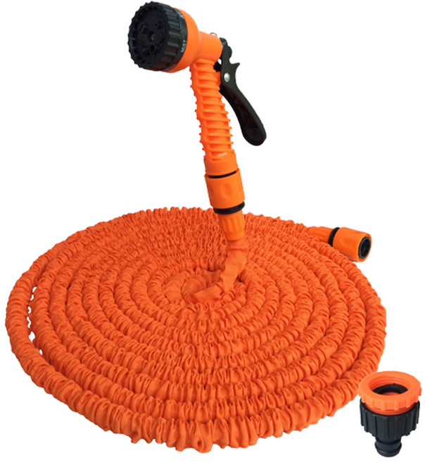 [녹색생활관]세차호스 세차호스 물호스 매직호스 호스릴 세차건 고압분사기 수도호스 베란다호스 수도호스, 오렌지, 15m