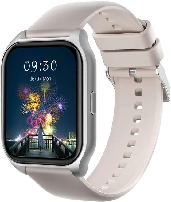 DAICOO 다이코 통화가능 GPS 블루투스 스마트워치 42mm R8, 실버, 4.2cm, GPS + 블루투스 - 쿠팡