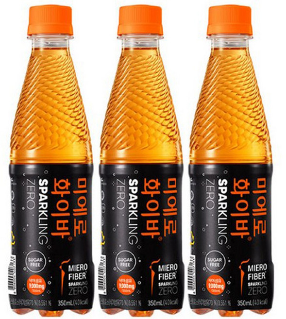 현대약품 미에로화이바 스파클링 제로, 350ml, 12개