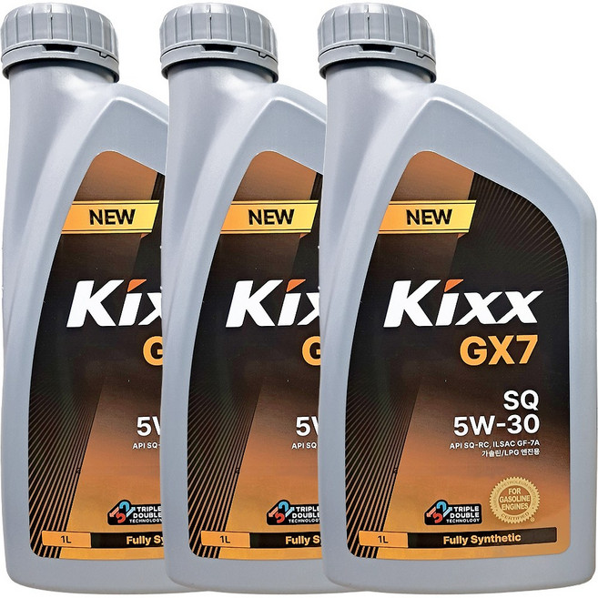 어바인 Kixx G1 가솔린 엔진오일 1L, 5W-30, 3개, 5w30