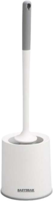 이지쓱싹 스탠드형 변기솔 원형 욕실 화장실 청소솔, 1개, 화이트