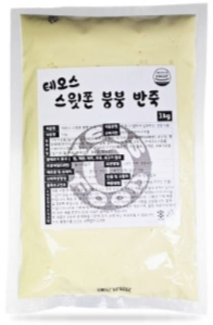 테오스 스윗쫀 붕붕 붕어빵 반죽 1kg x 5EA 달콤 쫀득 바삭한 믹스 반죽 HACCP인증 안전포장