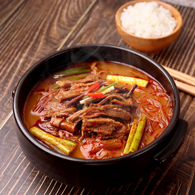 끓임의미학 해장국 국밥 간편식 소고기 육개장 2/4/8, 2개, 200g