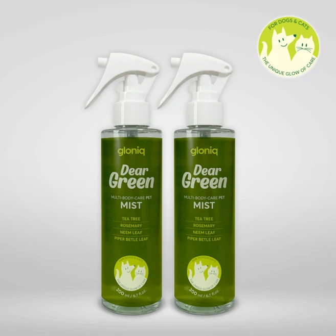 글로닉 강아지 미스트 무자극 윤기 보습 멀티 바디케어 고양이 펫미스트, 2개, 200ml - 쿠팡