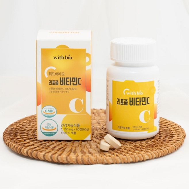 위드바이오 리포좀비타민C 1100mg, 60정, 5개