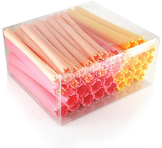 뷰티 다이아몬드펌 롱샤기 롯드세트 1박스 히피펌 롱롯드 긴머리용, 1개, 혼합색상