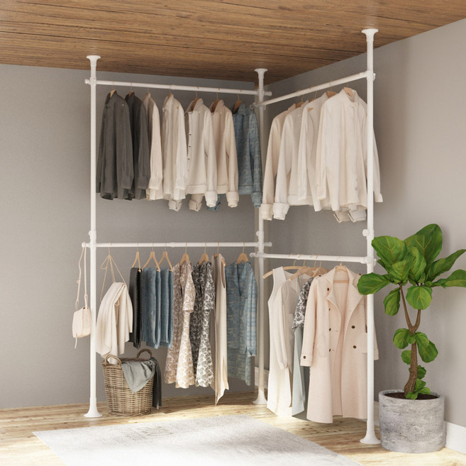 리우리빙 두배커진행거 2~6단 38mm 블랙/화이트, 리우리빙 두배커진행거 화이트, 4단