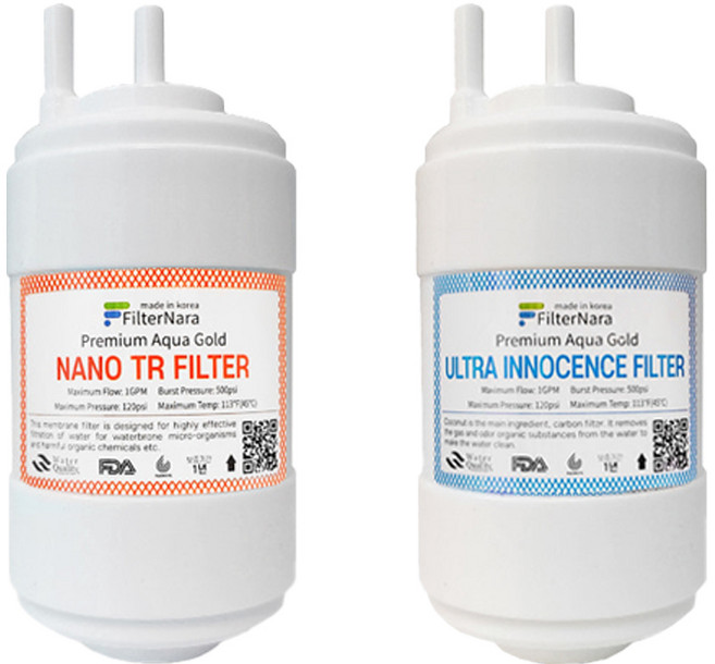 필터나라 쿠쿠 코웨이 SK매직 정수기필터 4인치 호환세트 1+1, 1개, 기본세트 (1+1)