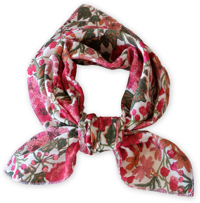 메리앤유 보태닉 프린팅 거즈 면소재 쁘띠 사각 스카프 손수건 국산