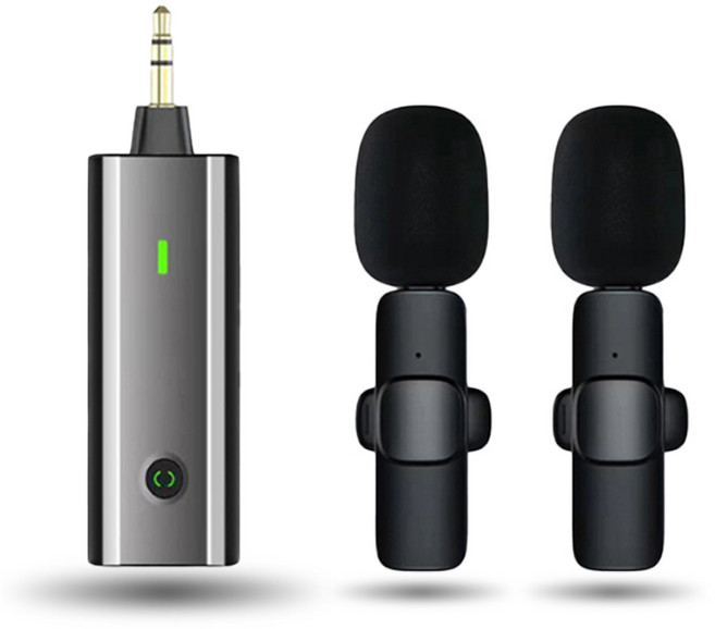 주닉스 D21CT-3 무선 핀마이크 2대1 카메라 캠코더 앰프 스피커 3.5mm 단자 [KC인증], 1개