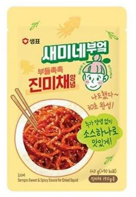 새미네부엌 부들촉촉 진미채양념 샘표, 120g, 1개