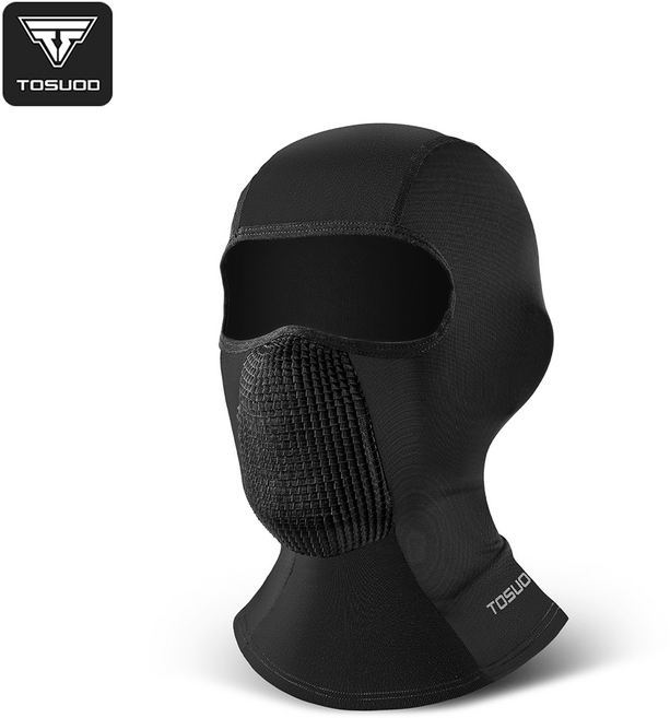 토스오드 쿨링 햇빛가리개 남성 바라클라바 여름용 골프용, 블랙, 1개