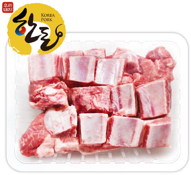 한돈 무항생제 돼지고기 갈비 찜용 (냉장) 500g