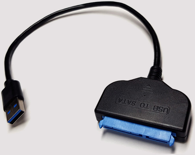 칸텔 USB 3.0 to SATA3 HDD SSD 연결 케이블 2.5인치 젠더, USB3.0 to SATA3 변환 컨버터, 1개