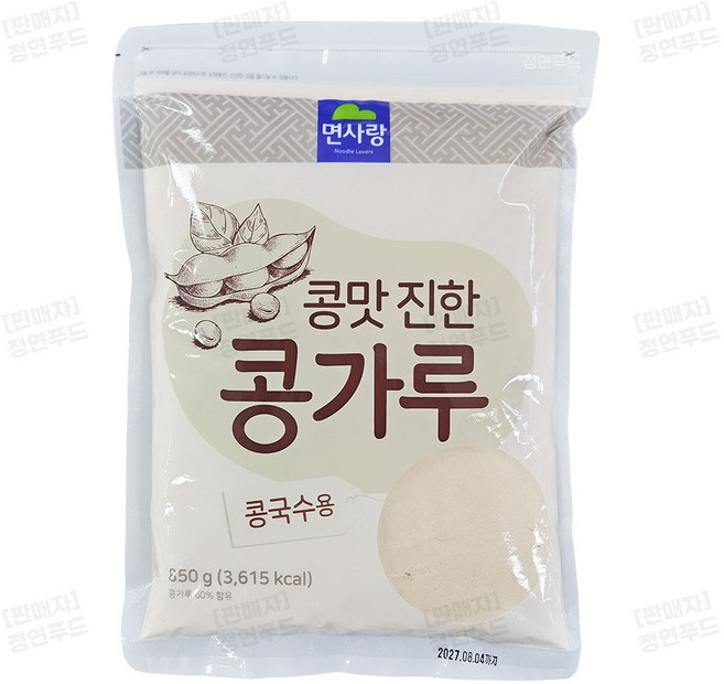 면사랑 콩맛 진한 콩가루 (실온 콩국수용), 850g, 5개