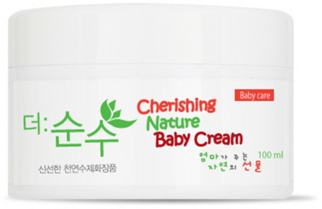 더순수 자연담은 베이비크림 아기 고보습 저자극 순한 피부장벽 케어, 1개, 100ml