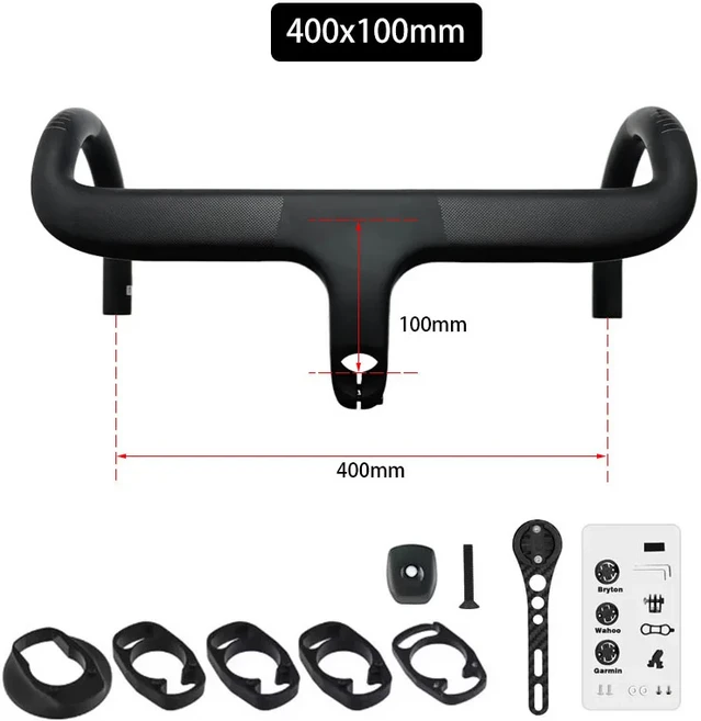 자전거핸들바 MTB 갈매기 드롭바 높이조절 일체형 카본 카본 파이버 로드 핸들바 카본 파이버 핸들바 카, 01 China Mainland, 09 400x100mm