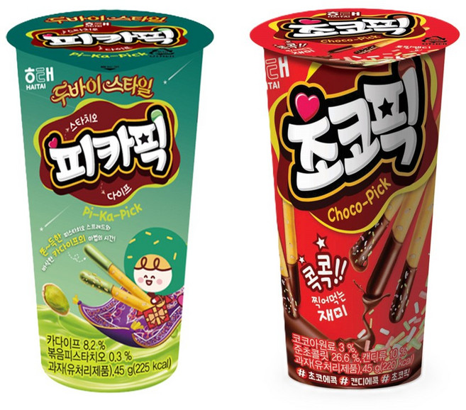 두바이스타일 피카픽 45g + 초코픽 45g