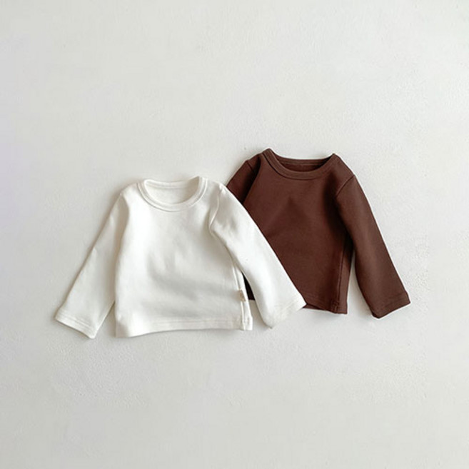 당일발송 아기 신생아 유아 긴팔 티셔츠 남아 여아 봄 가을 기본 티 이너 레이어드 옷