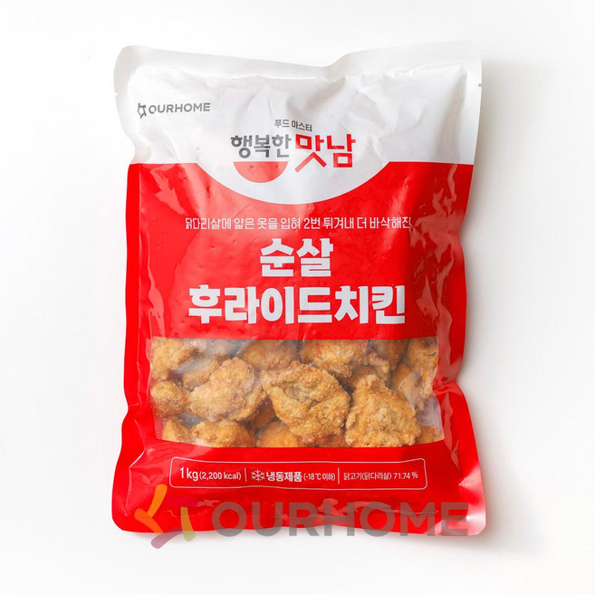 에이치에이유통 아워홈 순살 후라이드치킨 1kg 업소용 냉동 튀김 가라아게 어린이간식, 1개