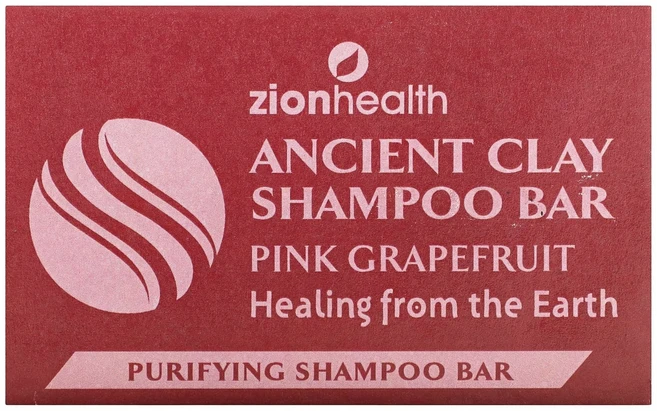 Zion Health 에인션트 클레이 샴푸 바 핑크 자몽 70g(6oz), ZionHealth에인션트클레이샴푸바핑크자몽70g6oz, 70g, 1개 - 쿠팡