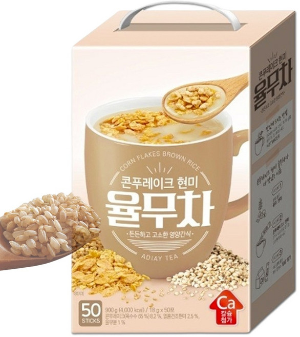 평중 콘푸레이크 현미 율무차, 18g, 50개입, 1개