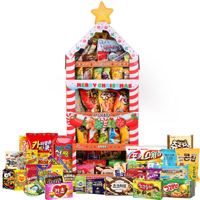 어린이날 1M초대형 팬트리 과자집 아이어른 모두 즐길 수 있는 간식팬트리 과자선물 어린이 선물, 크리스마스 1M 팬트리 37종, 1세트