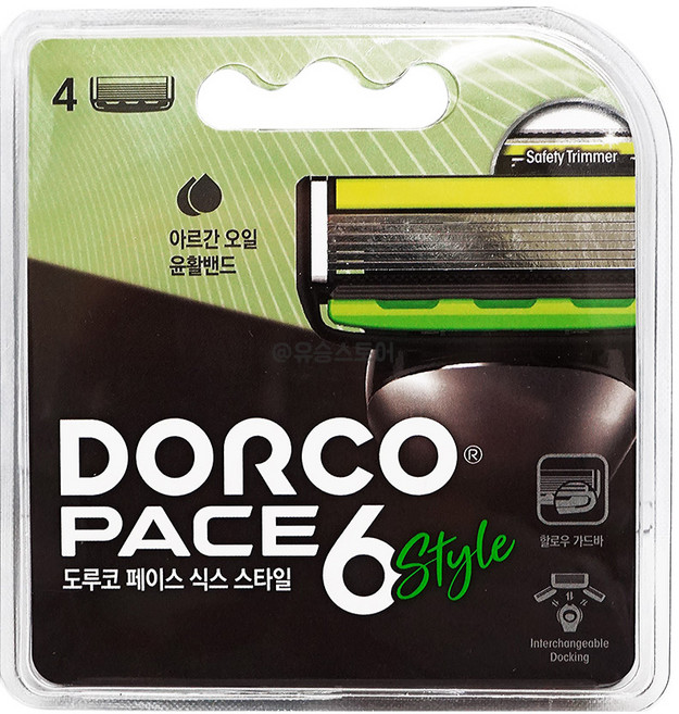 도루코 페이스6 스타일 면도날 SXD1040 4입 3개